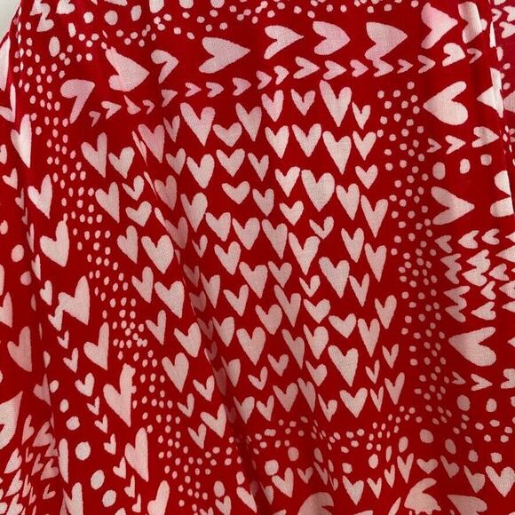Victoria's Secret Womens Beach Coverup Robe Heart Print Drawstring Viscose OS - Picture 5 of 7